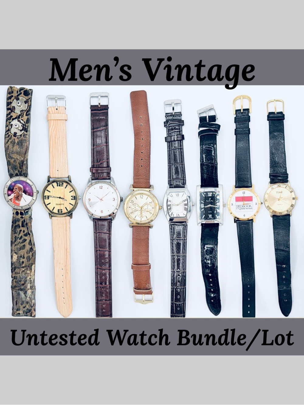 8 For The Price Of 1. Untested Men’s Watches